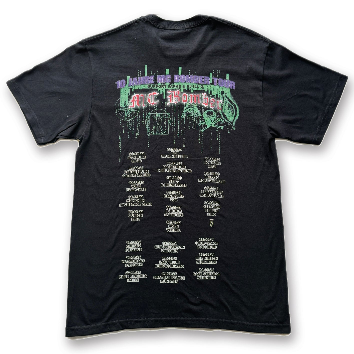 10 JAHRE MC BOMBER TOUR SHIRT